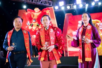 Tiến sĩ Phạm Quang Long, NSND Trịnh Kim Chi và Nghệ sĩ ưu tú Hoài Linh – Ba người bạn chung đam mê phát triển văn hóa Việt đặc biệt là Lân sư rồng