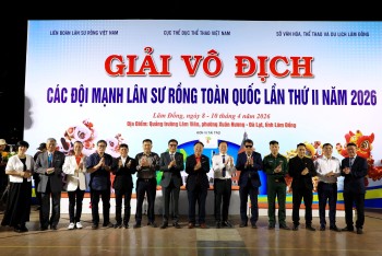 Khai mạc Giải Vô địch Lân Sư Rồng toàn quốc lần thứ II tại Lâm Đồng